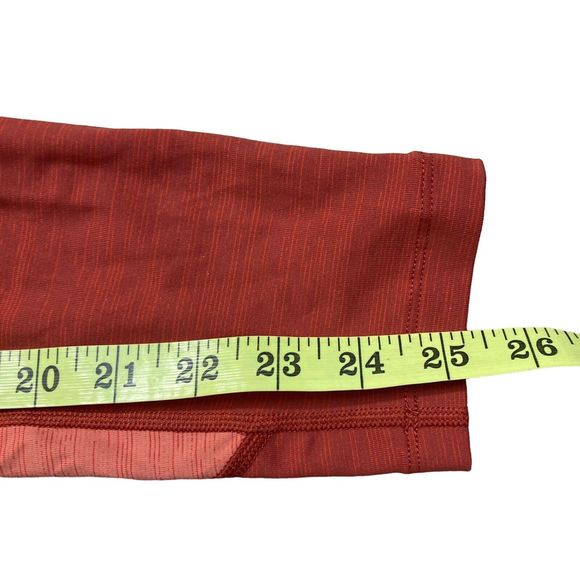 Outdoor Voices Sz Small Orange Cropped Leggings Back Pocket Nylon Blend Stretch - Picture 5 of 7